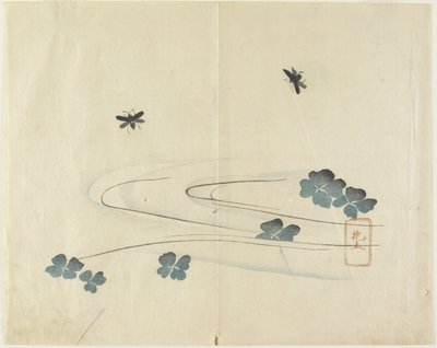 Insects Flying Over Water, c. 1830 by Hogyoku